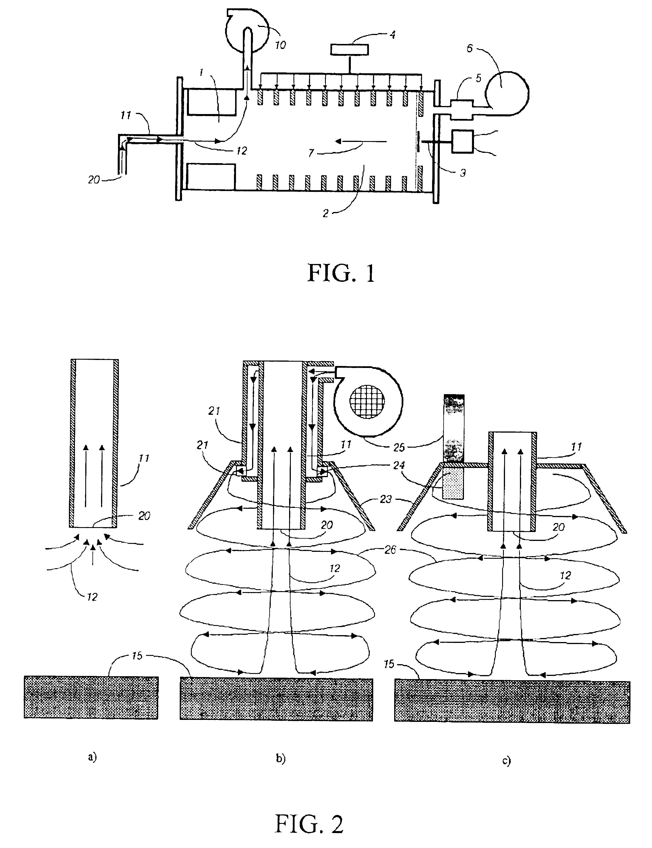 Virtual wall gas sampling for an ion mobility spectrometer