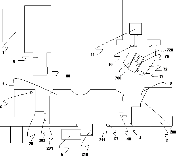 A multi-directional side shaping mold for automobile door lock parts