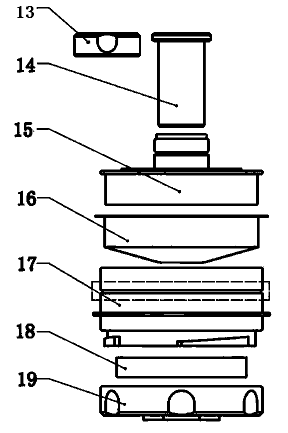 Vibration detecting device for resistance to dry microbial penetration test