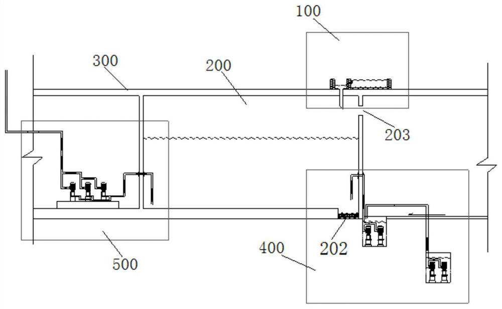 Recycling method of rain sewage in construction site