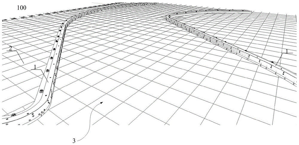 Concrete, pathway terrace and template system and construction method