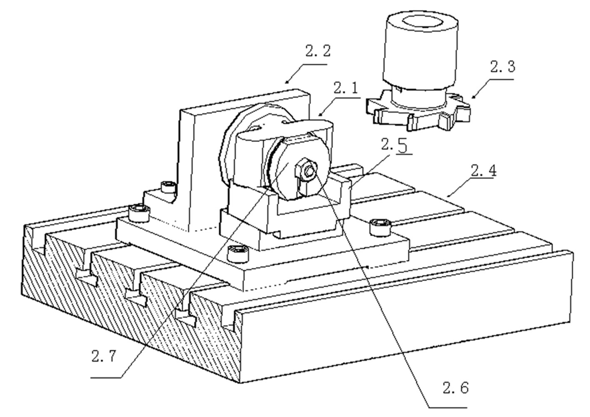 Milling positioning tool for shaft sleeve