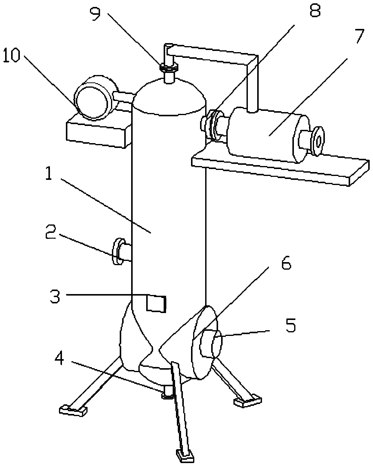 Integrated vacuum rectification equipment for vegetable oil