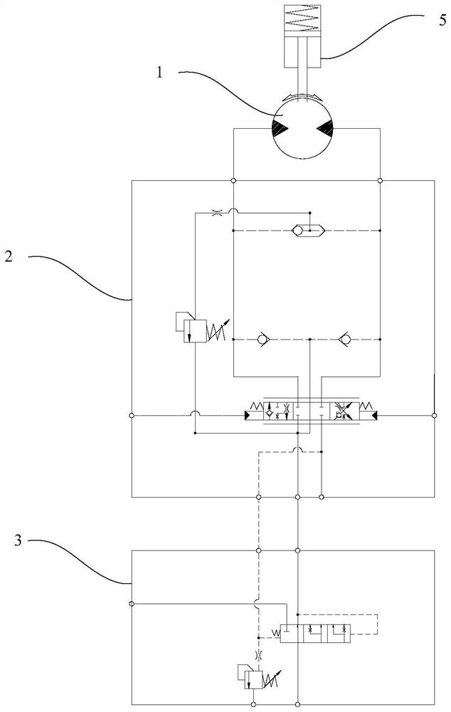 Rotary hydraulic system and engineering machinery