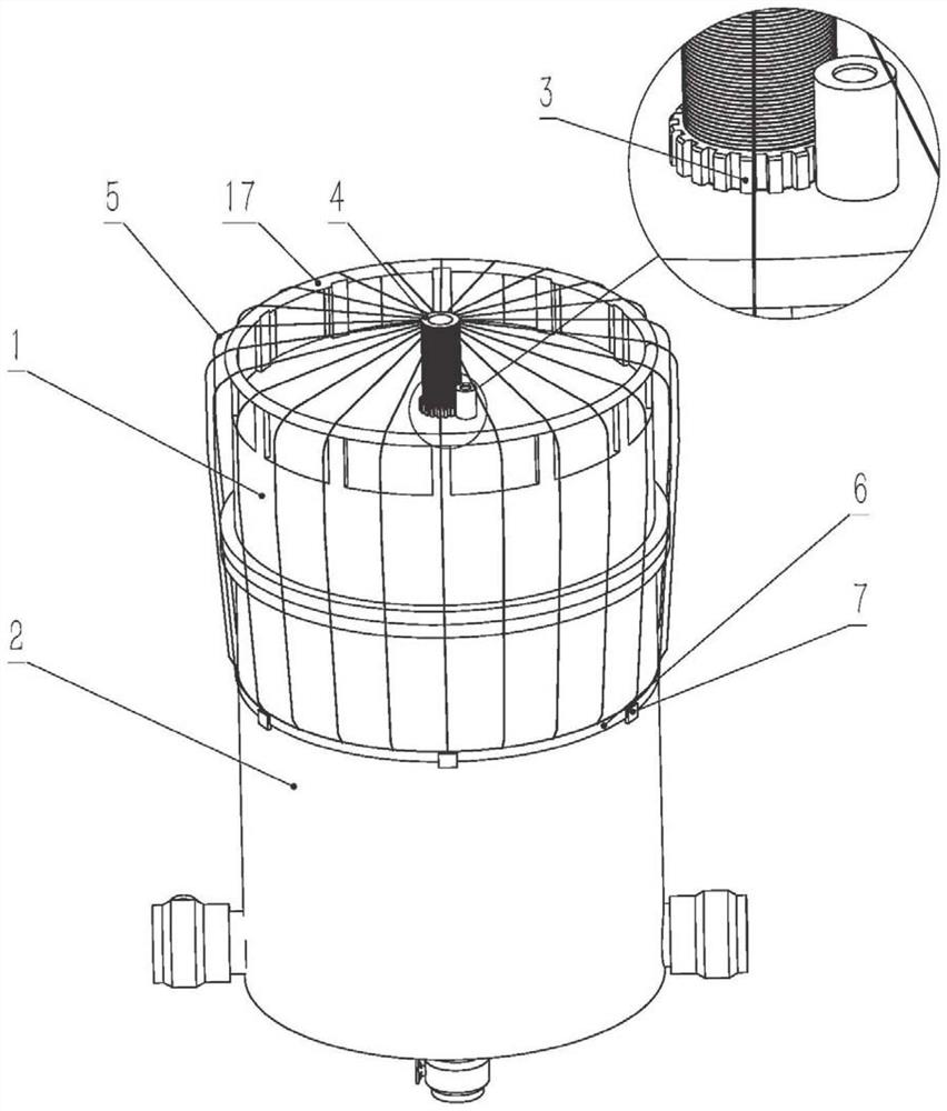 A sewage processor with multi-stage treatment function