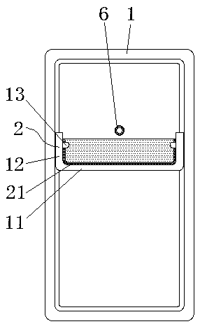 Water storage box assembly for embedded refrigerator