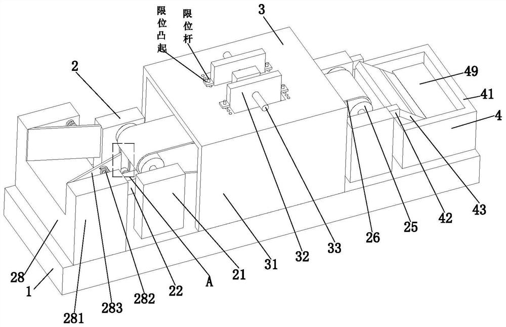 Corrugated board automatic production line conveying deviation rectifying system