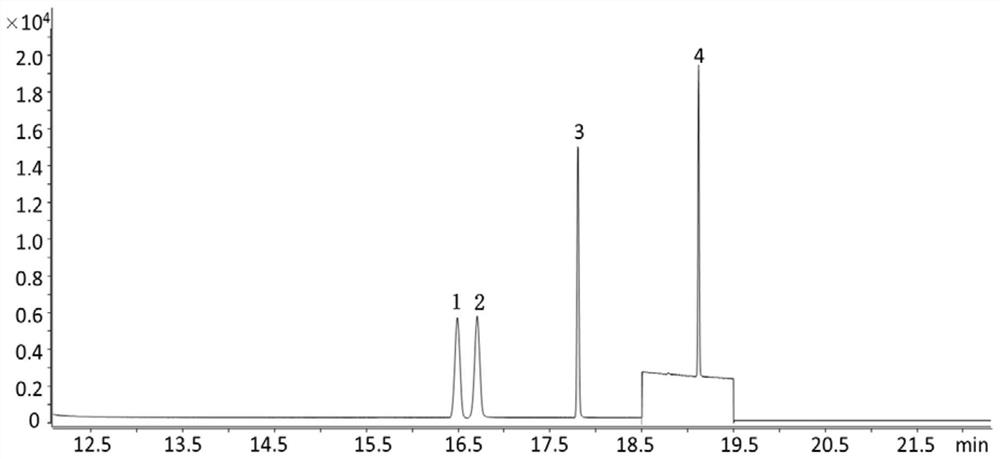 Gas chromatography-mass spectrometry detection method for simultaneously detecting tetrachlorobenzene and pentachlorobenzene in chlorothalonil