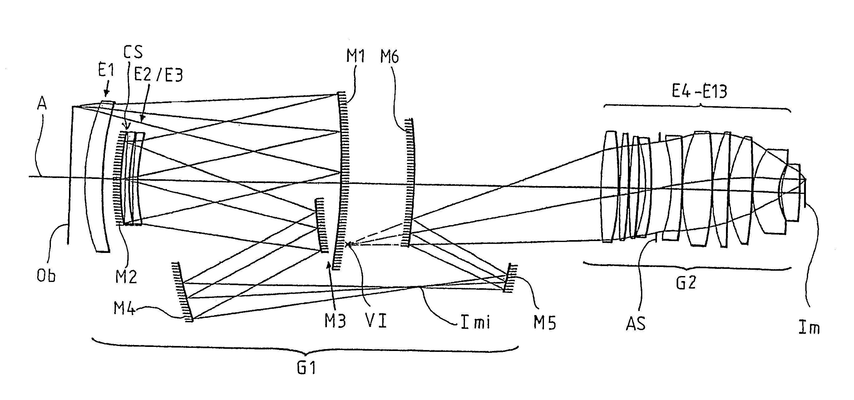 Catadioptric projection system for 157 nm lithography