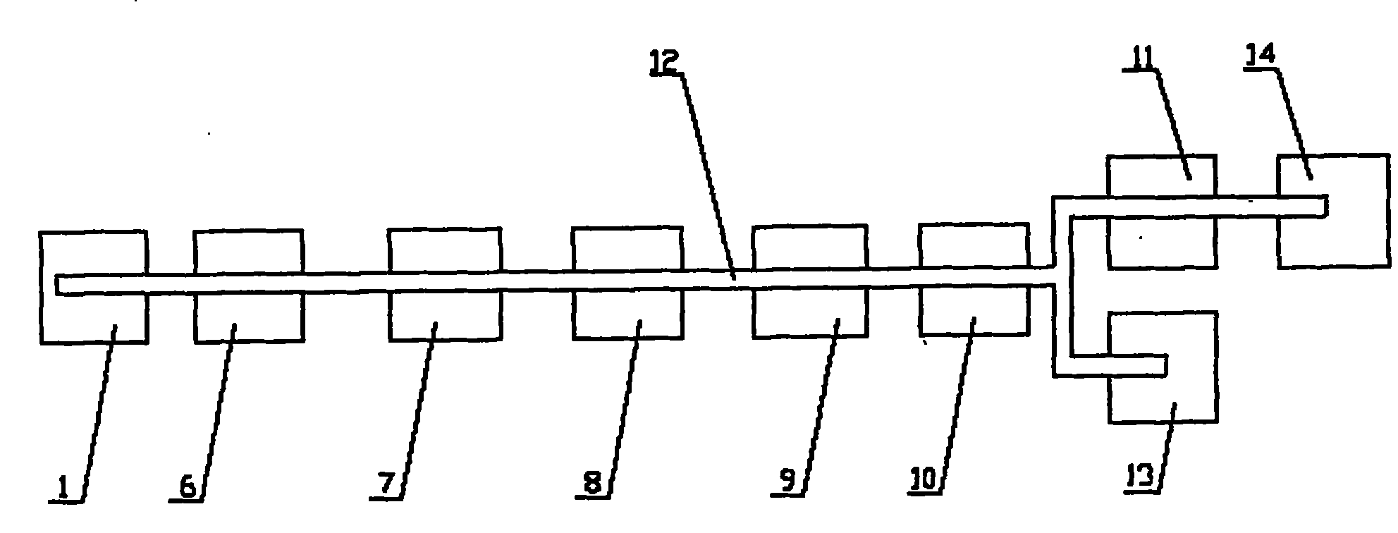 Automatic production line for automobile chains