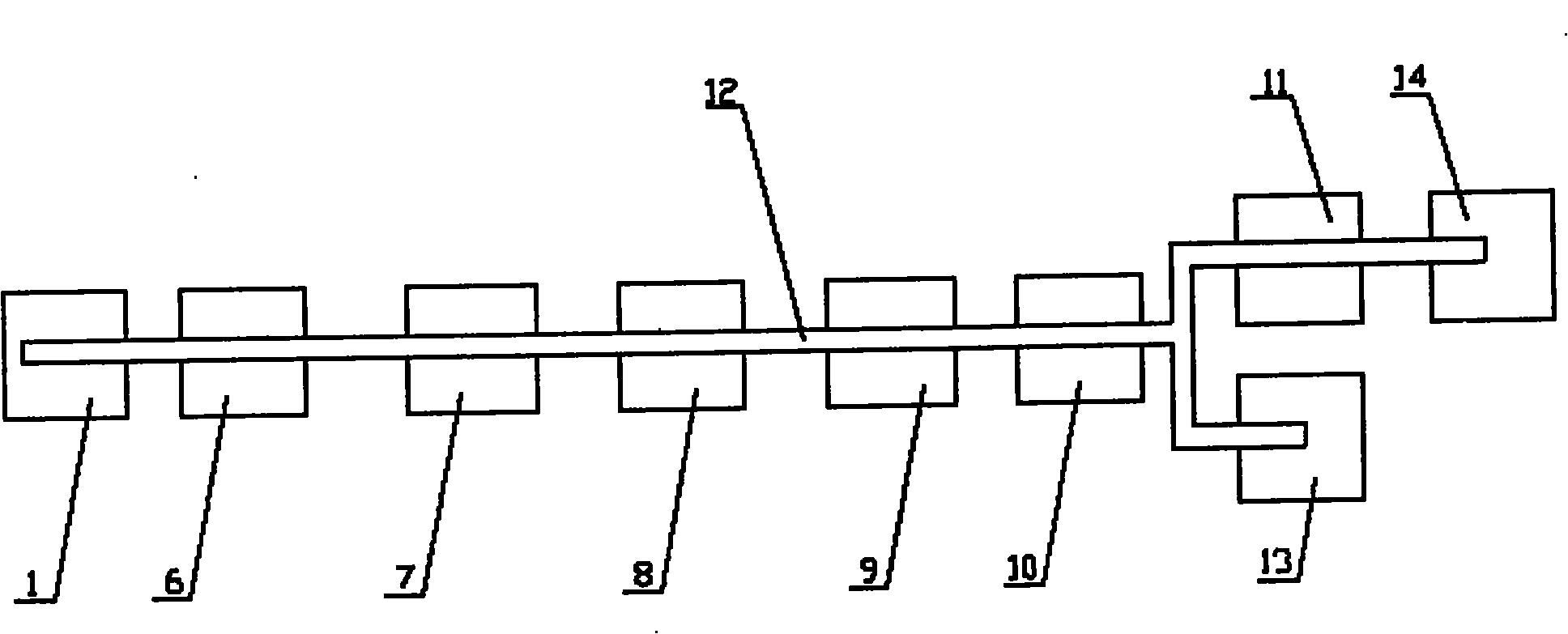 Automatic production line for automobile chains