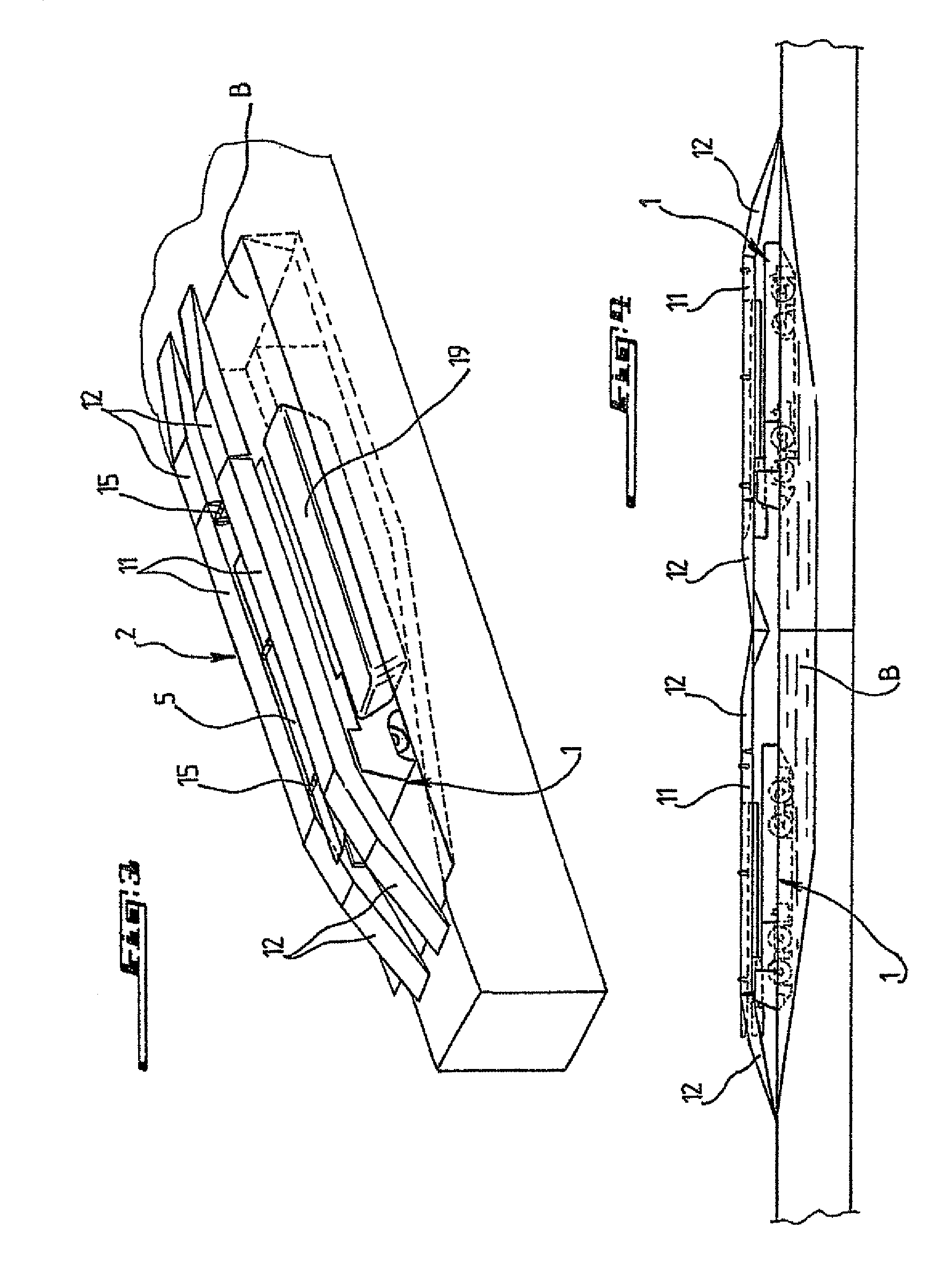 Bridge span and bridge span transportation vehicle