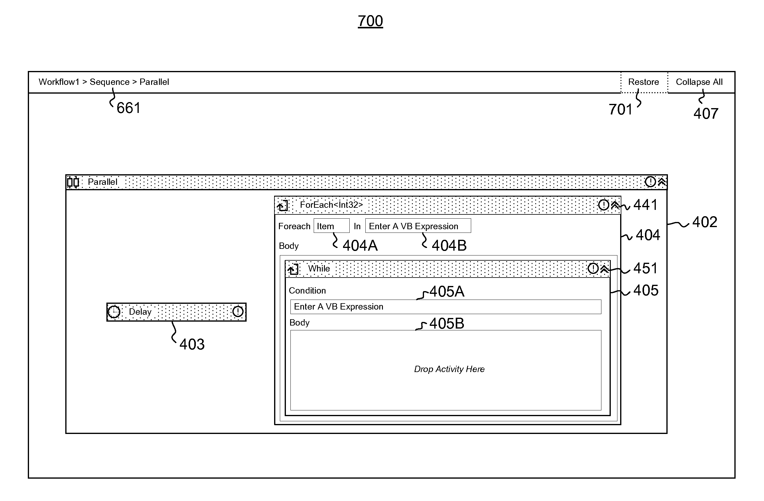 Breadcrumb navigation through heirarchical structures