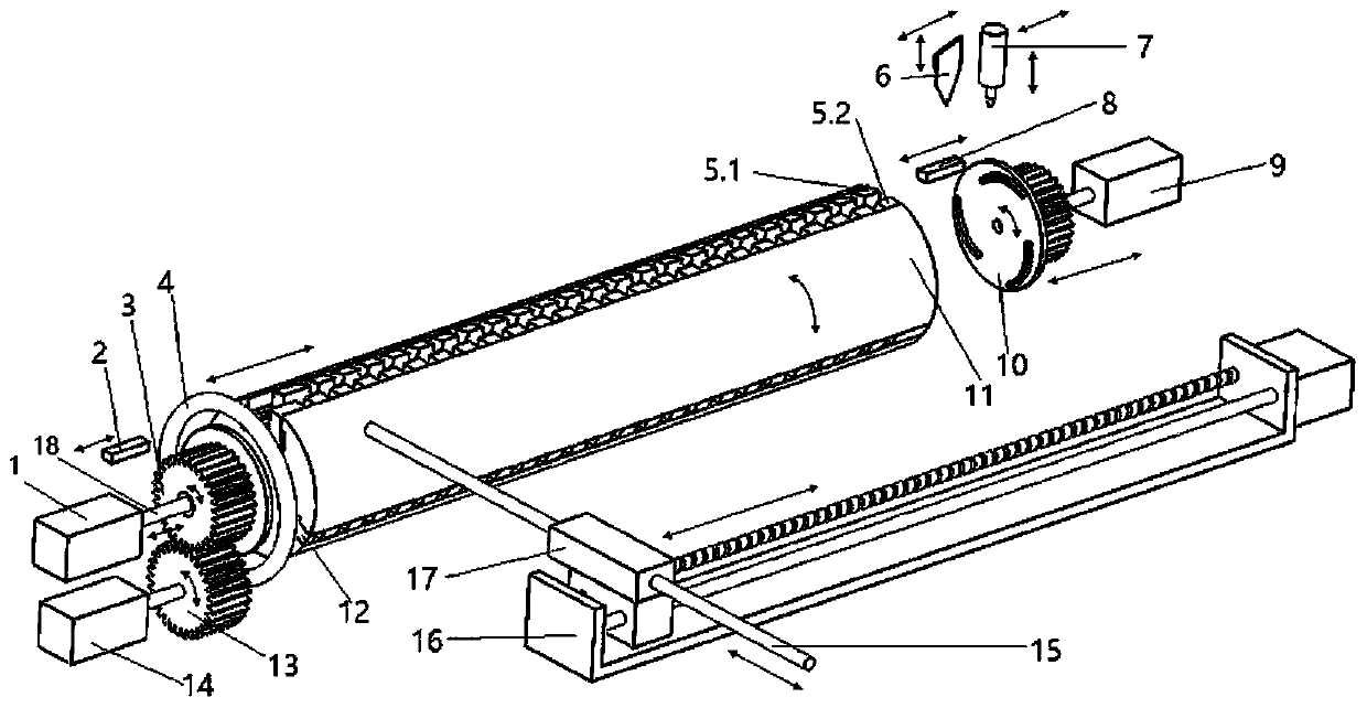 Automatic dislocation forming method for rubber hair ring