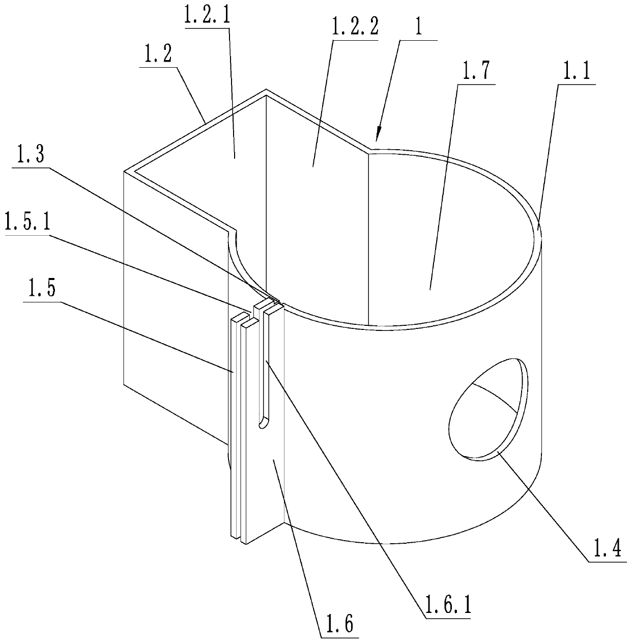 A hoop device and method for preventing misoperation of a brake knife