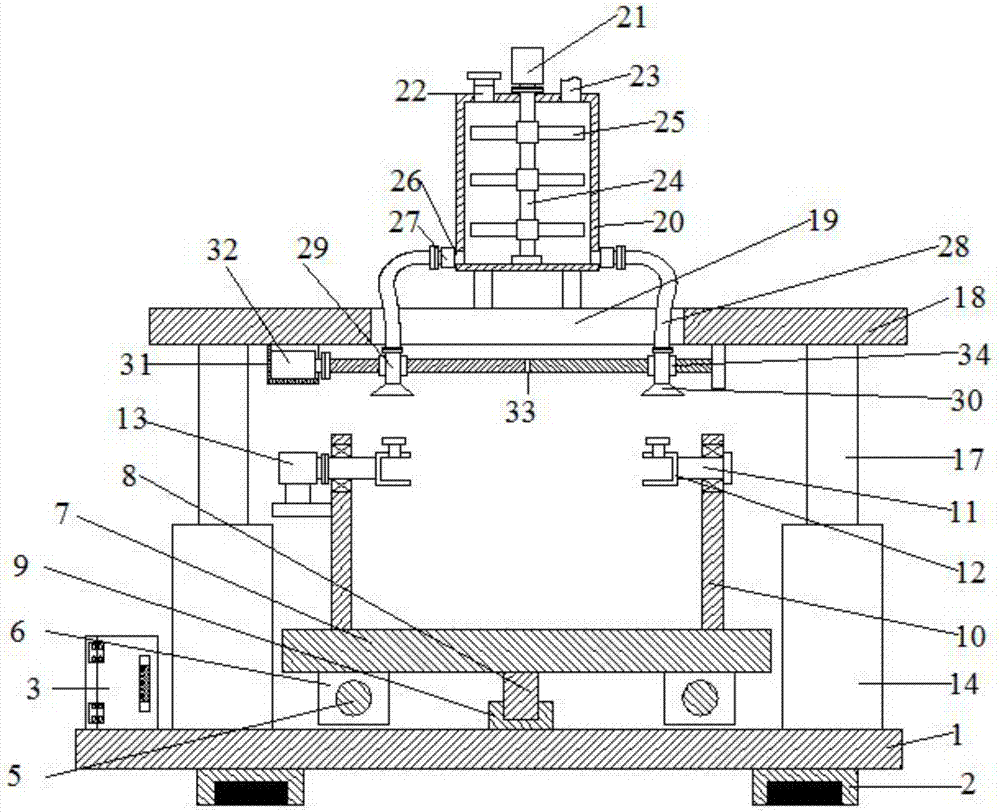 Construction site plank painting equipment