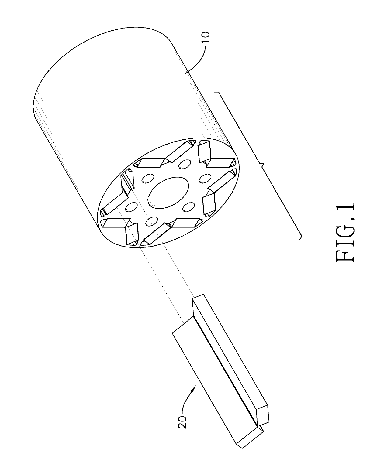 Motor rotor with holes