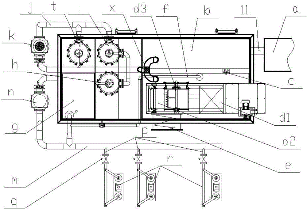 Circulatory fluid-supply cleaning system