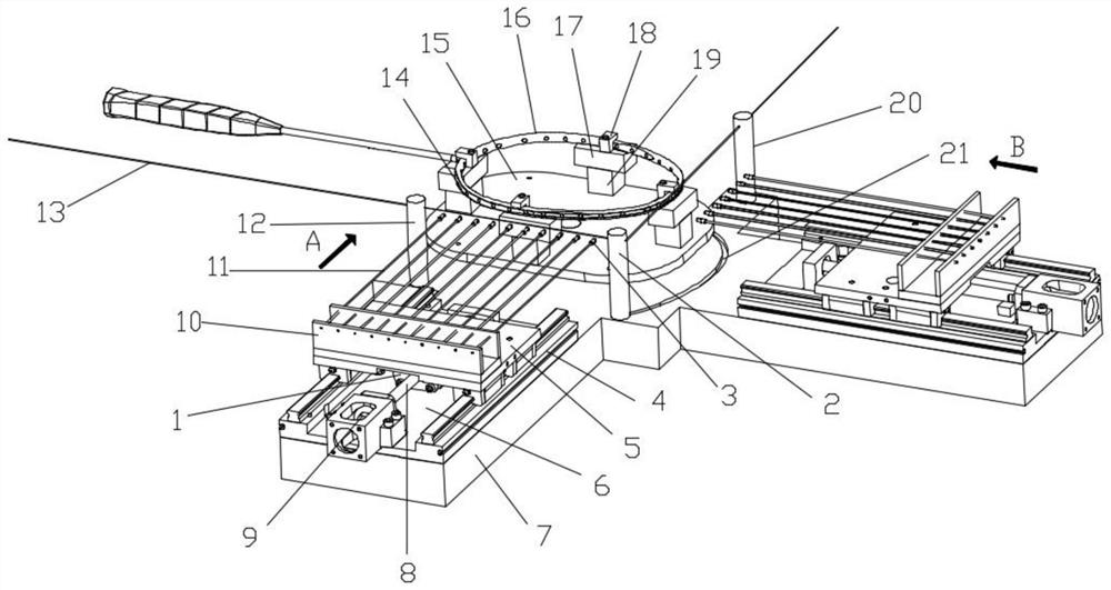 Automatic threading robot for badminton racket