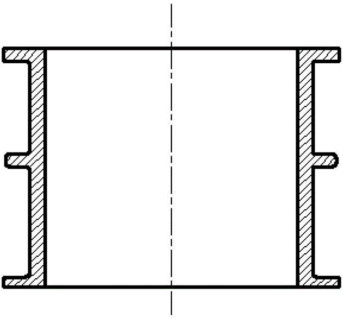 Method for detecting diameter of outer wall of tapered case of aviation engine on line