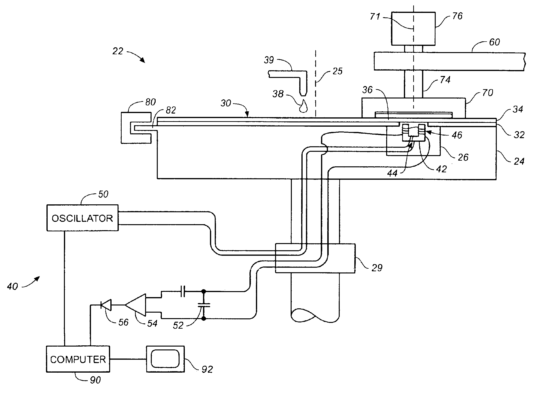 Apparatus for monitoring a metal layer during chemical mechanical polishing using a phase difference signal