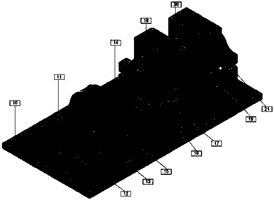 Scale-reduced wind power equipment transmission chain simulated test system supported by rigid-flexible coupling