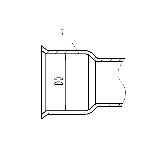 Pipe joint expanded connection expanded sleeve mould