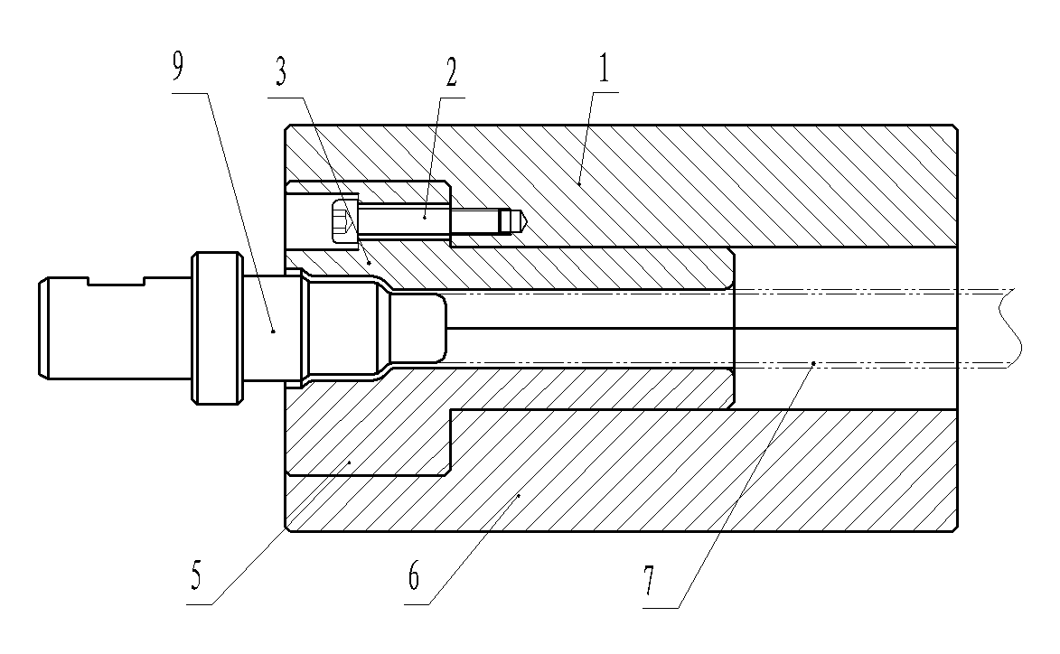 Pipe joint expanded connection expanded sleeve mould