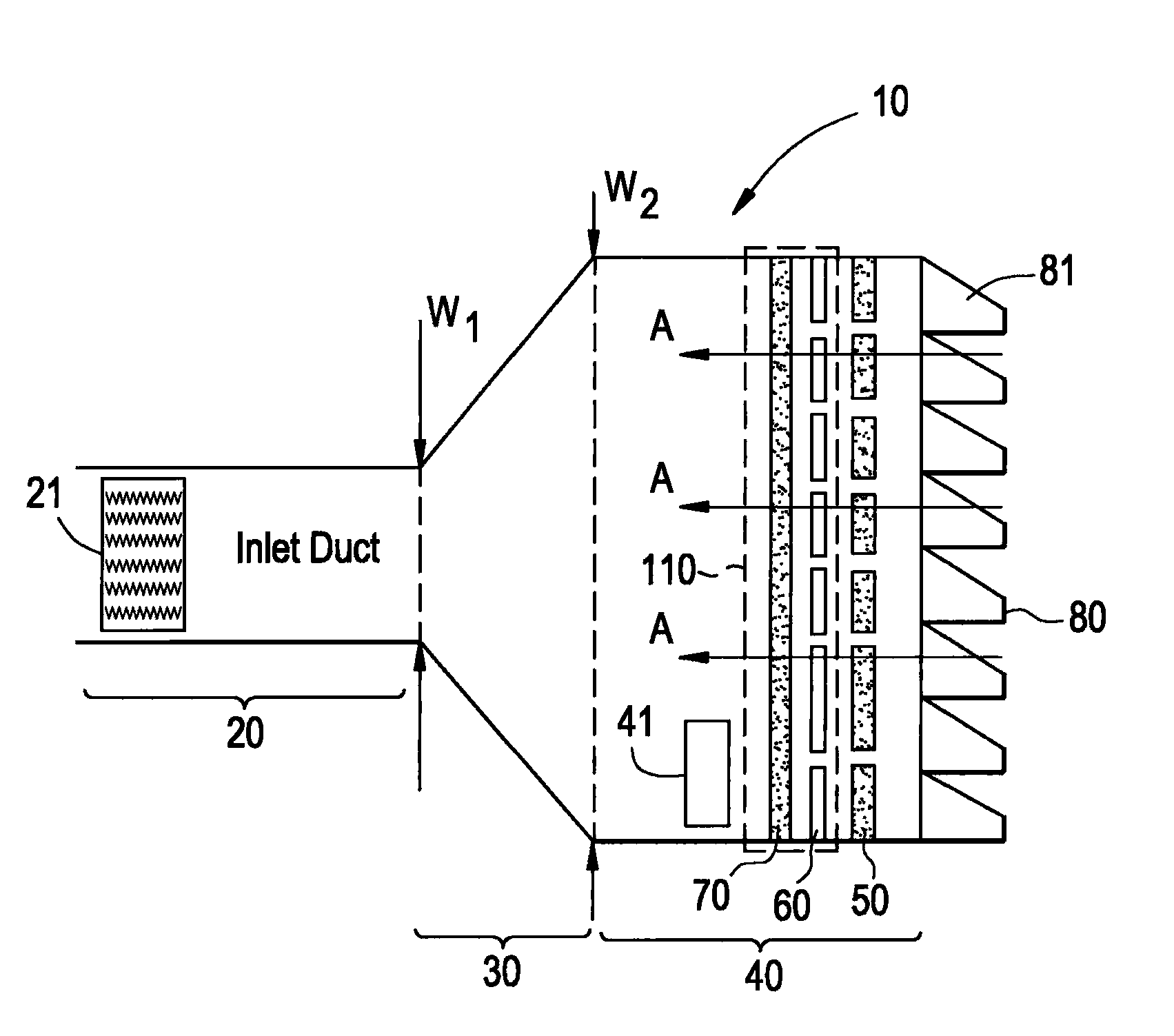 Filtration system for gas turbines