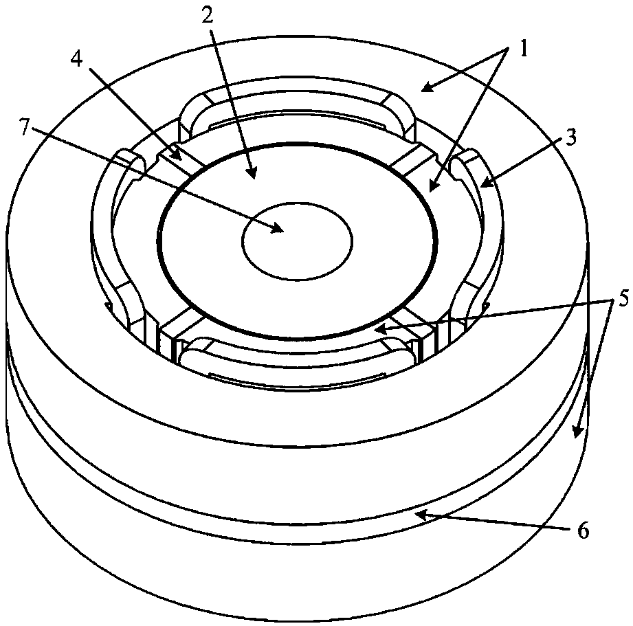 A double-layer stator permanent magnet bias radial magnetic bearing