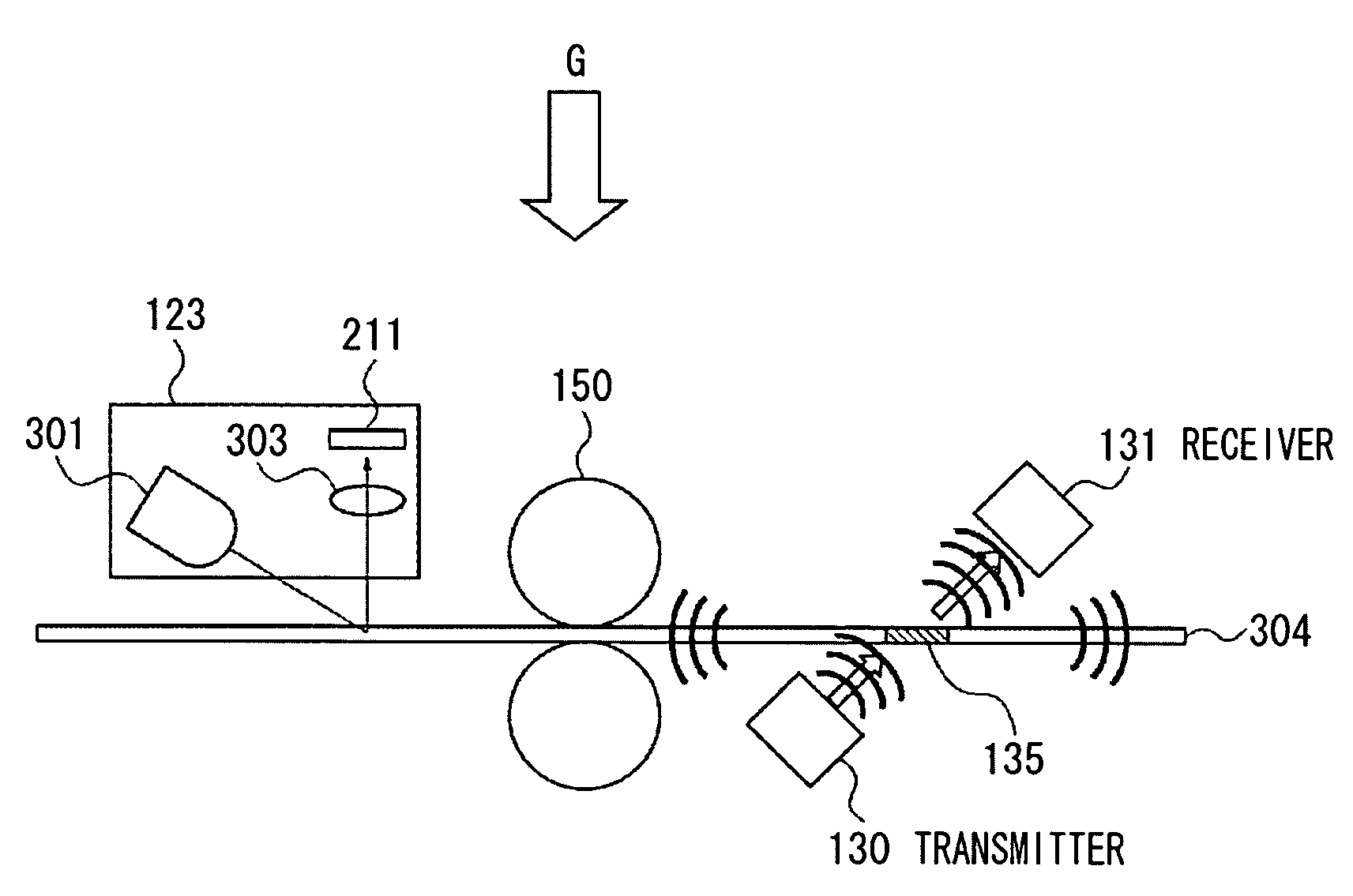 Recording material determination apparatus and image forming apparatus