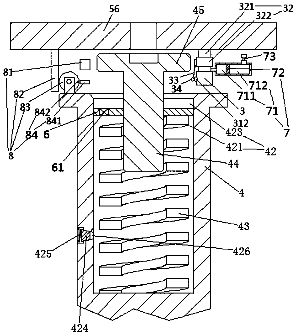 Slow vibration caster assembly