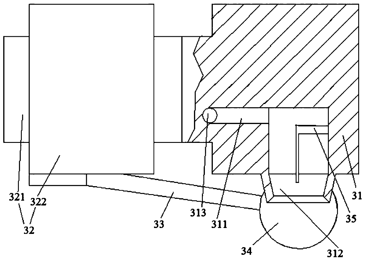 Slow vibration caster assembly