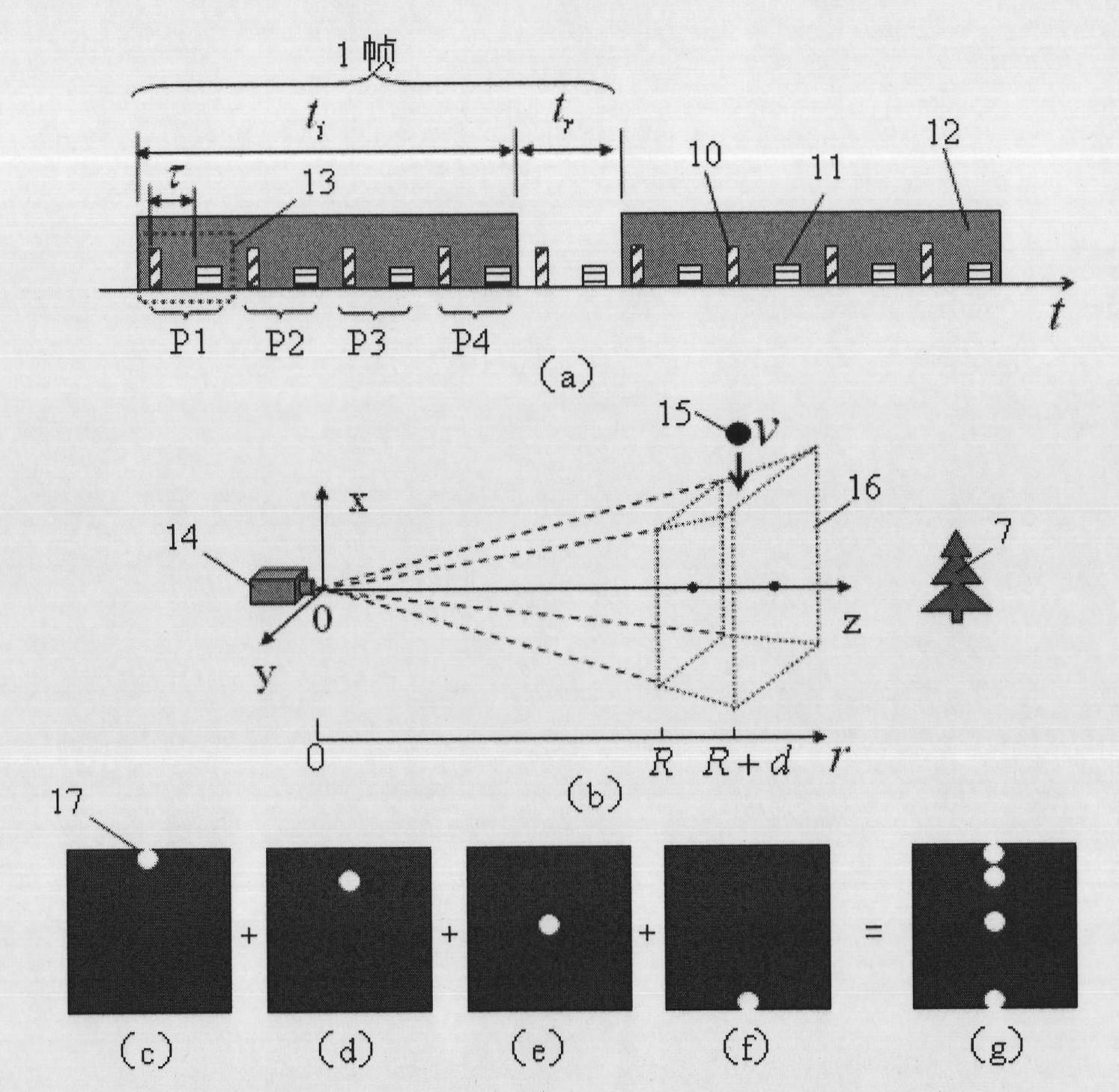 Flash tracking imaging method for acquiring movement parameter of moving target