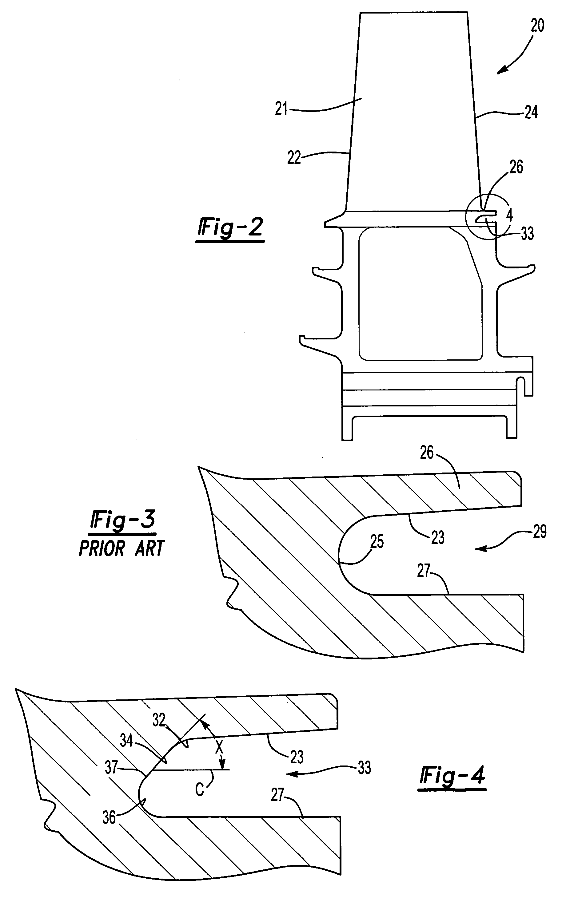 Turbine blade with trailing edge platform undercut