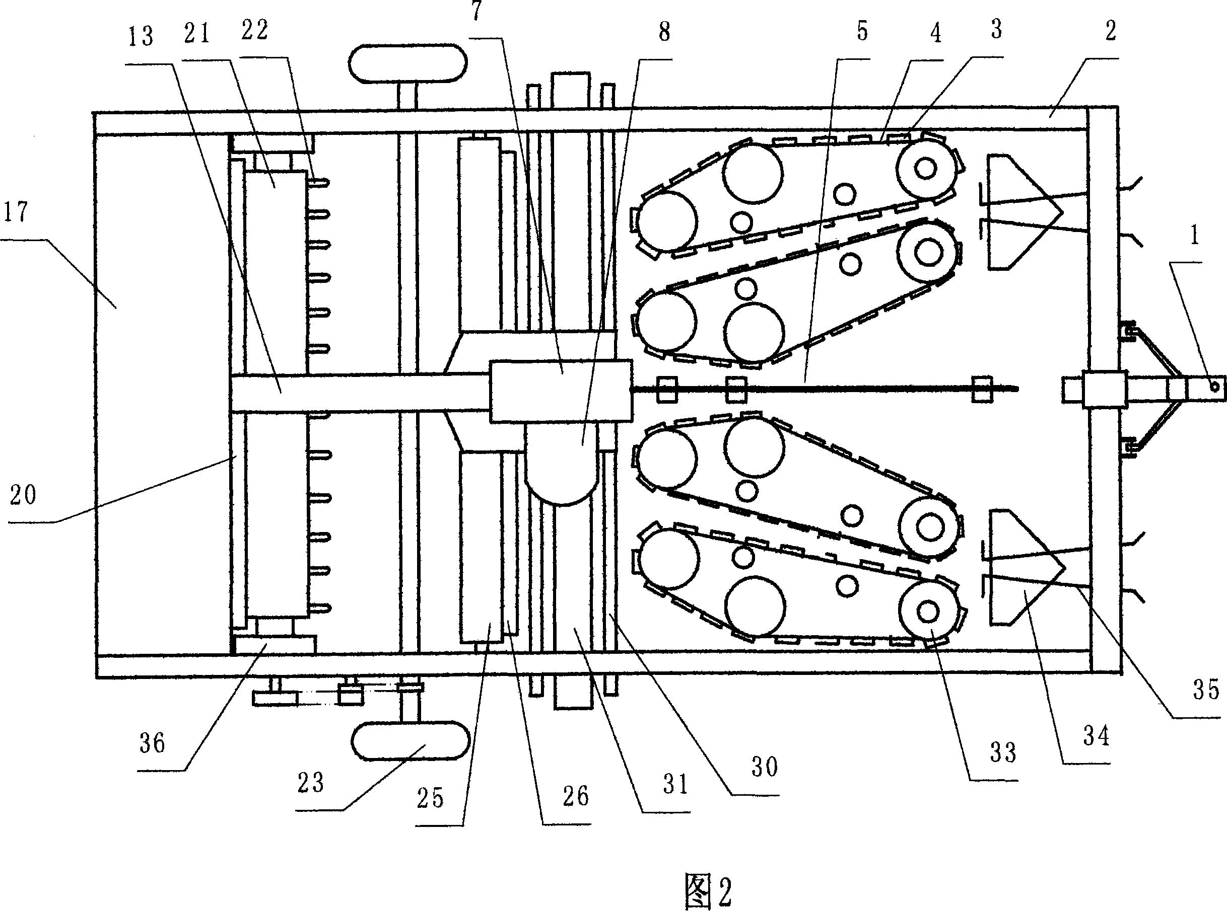 Recovery separator of cotton stalk and membrane