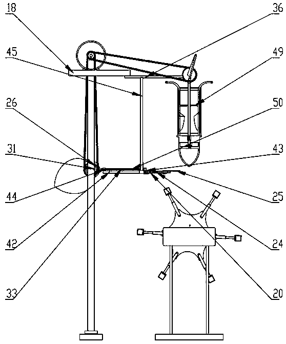 Automatic skein braiding machine