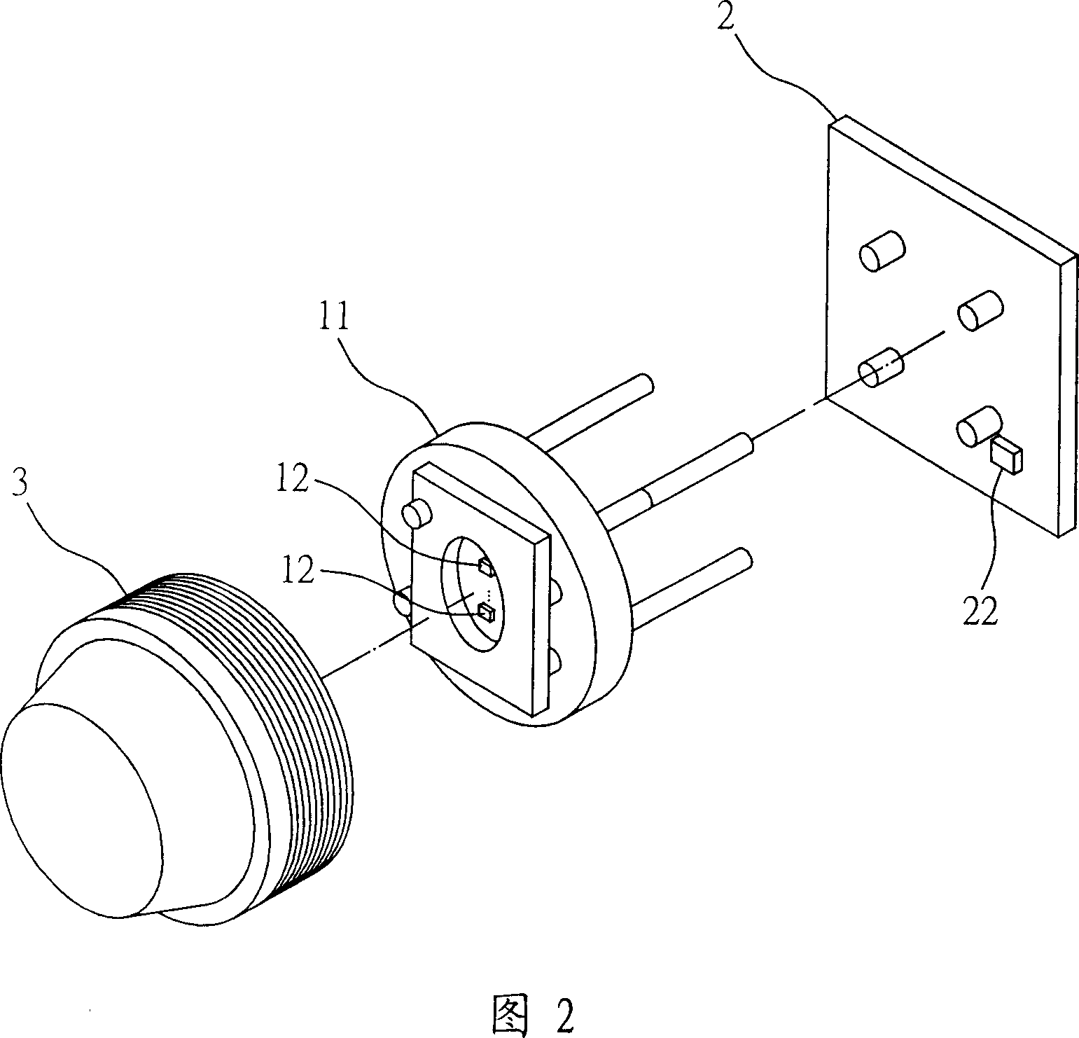 Light emitting module with automatically regulated light emitting power and its power regulating method