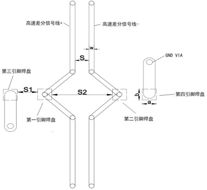 PCB structure for wiring of electrostatic protection device and signal test equipment