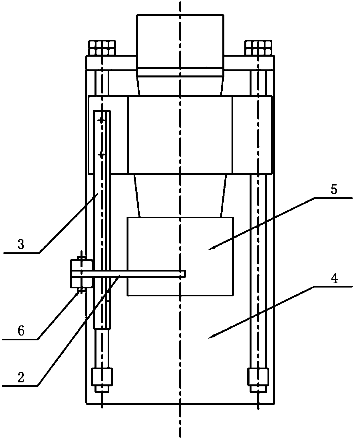 Moving stop iron positioning mechanism and threading machine