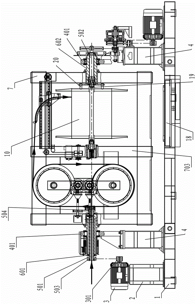 A frame-type single twisting machine and its working method