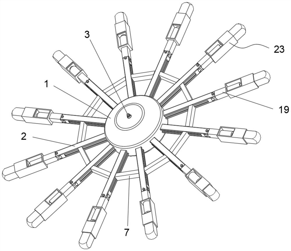 Inner supporting device for installing large pressure steel pipe