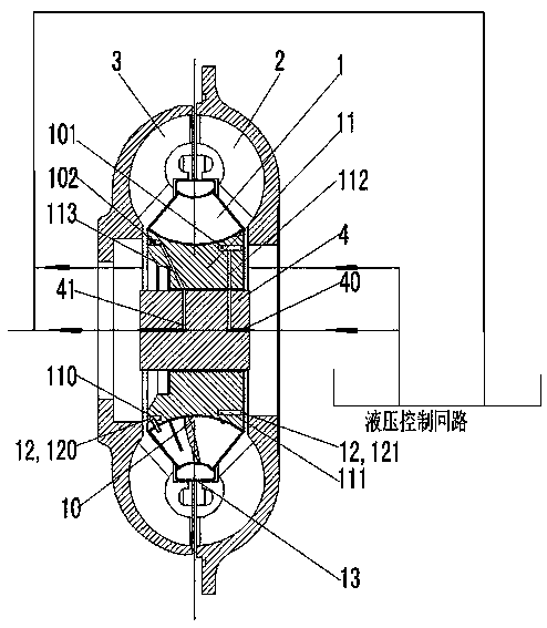 Hydraulic torque converter which is provided with cooling blade and control oil passage and is capable of lowering working temperature