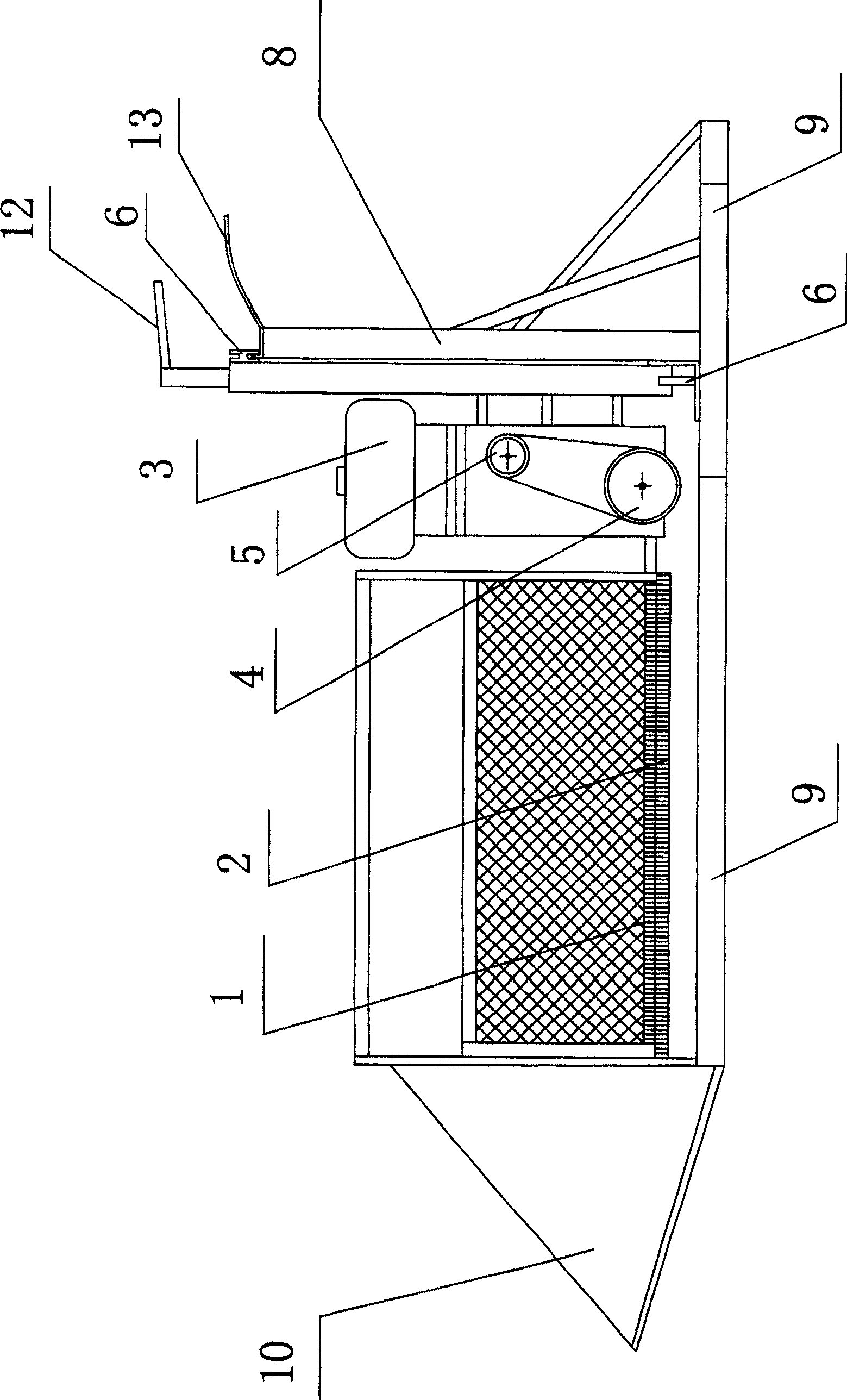 Miniature cutting and sunning machine