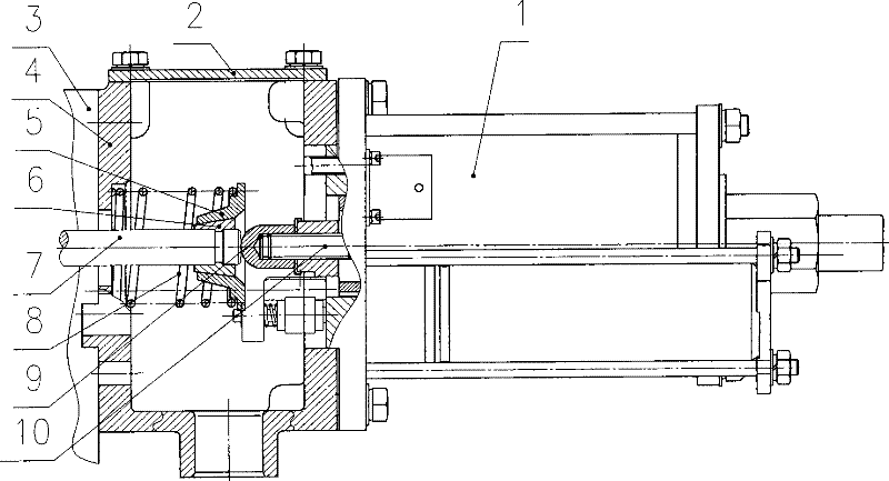 Connection structure for actuator and fuel injection pump of diesel engine