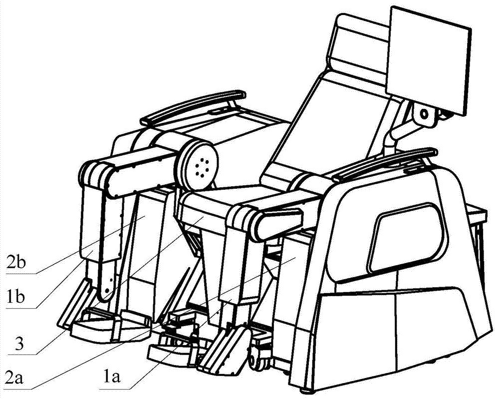 Sitting type lower limb rehabilitation robot