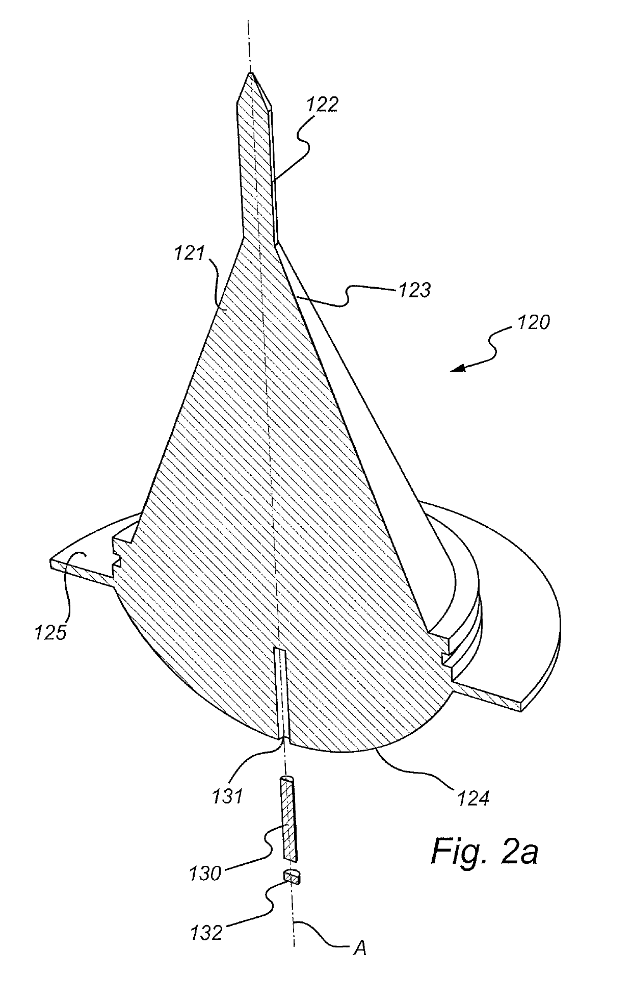 Dielectric filling member with microwave absorbing element