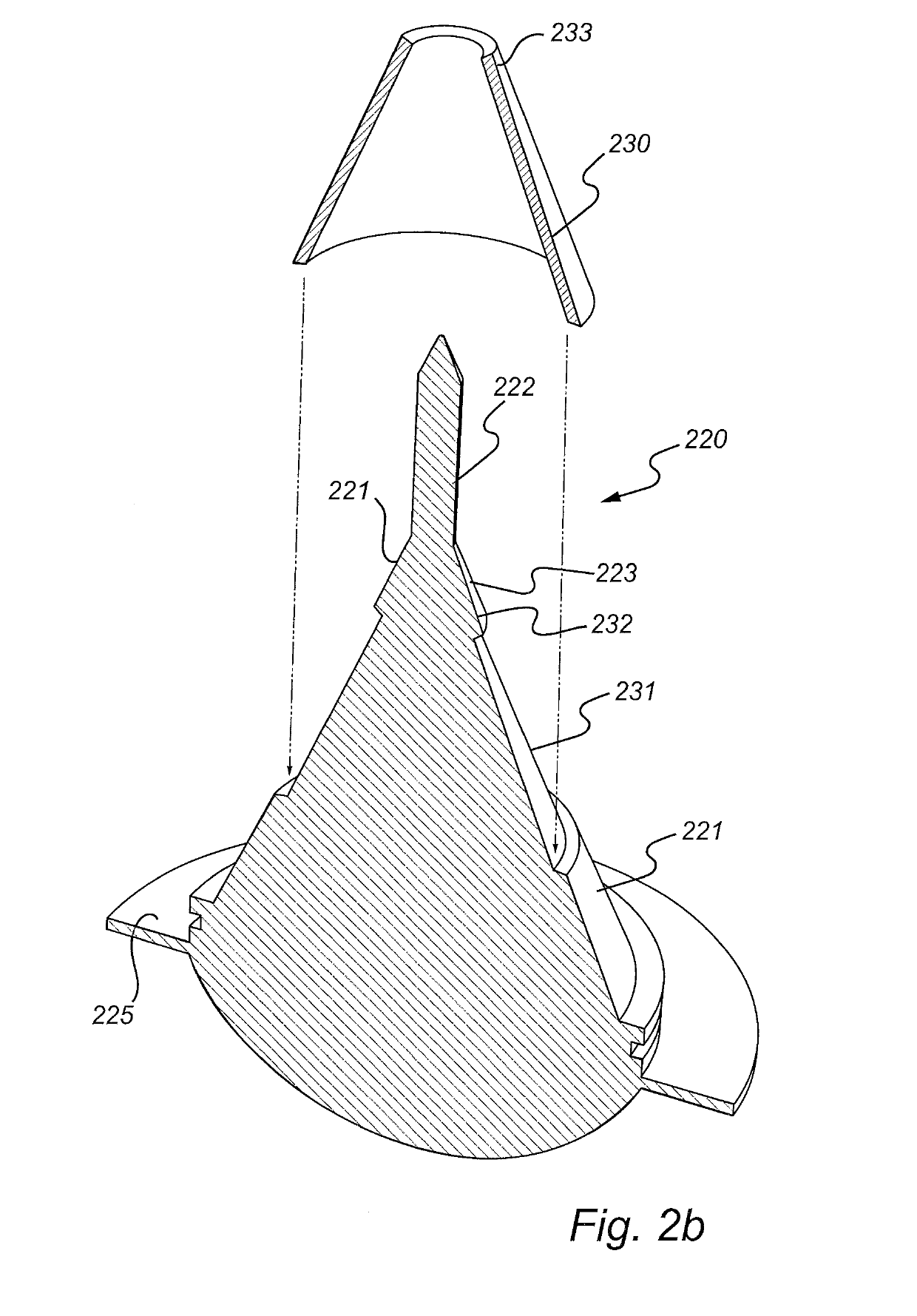 Dielectric filling member with microwave absorbing element