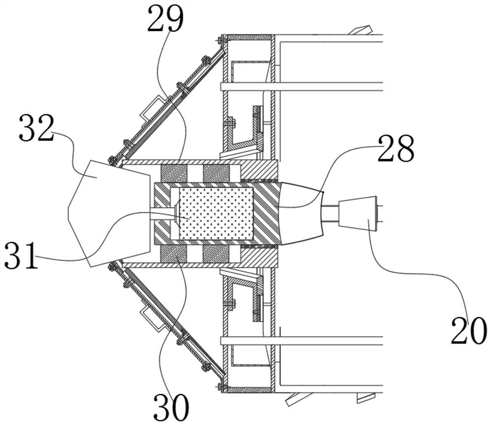 Variable diameter chamfering-based top plate high-directional drilling gas extraction device