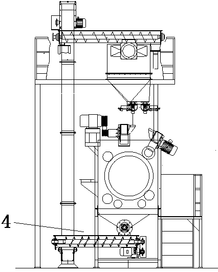 Efficient automatic track shot blasting machine capable of being connected to production line to work